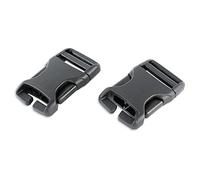 Tatonka SR-Buckle 25mm QA, fibbia, nero, 1 paio 25mm Black