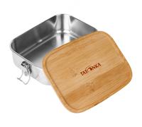 Tatonka Contenitore per il pranzo in acciaio inox, 800 ml, in bambù, con coperchio in bambù e chiusura a leva, infrangibile, privo di sostanze nocive, lavabile in lavastoviglie, senza plastica e senza