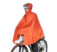 Tatonka Poncho da bicicletta, impermeabile, con cappuccio, finestrella per la luce della bicicletta, riflettori e interventi per le mani, disponibile in tre misure (S/M/L)