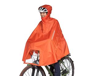 Tatonka Poncho da bicicletta, impermeabile, con cappuccio, finestrella per la luce della bicicletta, riflettori e interventi per le mani, disponibile in tre misure (S/M/L)