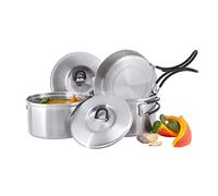Tatonka, Set di pentole Geschirr Cookset Regular, Argento (Silber), Taglia Unica