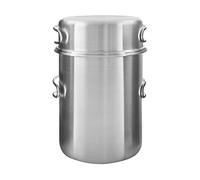 Tatonka Set Pot for Cartridge 450 + Burner - Set da cucina salvaspazio composto da tazza e coperchio - adatto per cartucce a gas con un peso di riempimento di 450 g e Ø 11 cm
