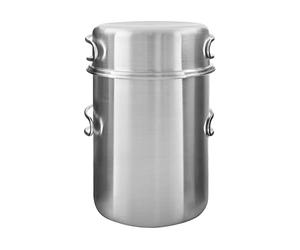 Tatonka Set Pot for Cartridge 450 + Burner - Set da cucina salvaspazio composto da tazza e coperchio - adatto per cartucce a gas con un peso di riempimento di 450 g e Ø 11 cm