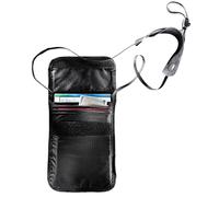 Tatonka - Skin Folded Neck Pouch - Borsello da collo nero/grigio