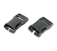 Tatonka SR-Buckle 20mm QA, fibbia, nero, 1 paio 20mm Black