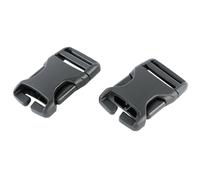 Tatonka SR-Buckle 25mm QA, fibbia, nero, 1 paio 25mm Black