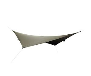Tatonka Tarp 3 TC (400 x 400 cm) - Telo impermeabile in tessuto misto cotone con eccellente stabilità ai raggi UV, occhielli e passanti, inclusi tiranti e sacchetto