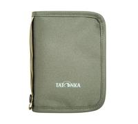Tatonka Travel Zip M RFID B - Borsa da viaggio/passaporto con blocco RFID certificato TÜV - Offre spazio per passaporto, carte di credito, documenti di viaggio, ecc. - 17 x 12 x 3 cm, Oliva, 17 x 12 x