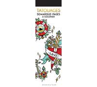 Tatouages: 50 Marque-pages à colorier