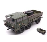 MODELLINO CAMION STATICO DIECAST TATRA 813 NVA 6X6 CASSONATO MILITARE SCALA 1:43