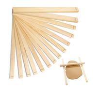 TatTech 14 utensili per ceramica, piastre in legno, strumenti in argilla, bastoncini guida per mattarello da 3/4/5/6/7/10/12 mm, accessori per ceramiche, argilla polimerica, spessore per officine di