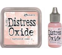 Tattered Rose - Blocco di ossido di distress + sacco di reinker - Tim Holtz Bundle