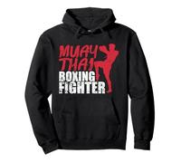 Tattiche e Tecniche di Boxing Fighter Muay Thai Felpa con Cappuccio