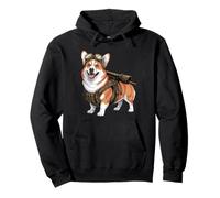 Tattico Corgi Steampunk Warrior Dog Lovers Design Felpa con Cappuccio