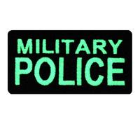 Tattico Militare Polizia con Fissaggio Chiusura a uncino e asola Ricamata Brilla Nel Buio Toppa