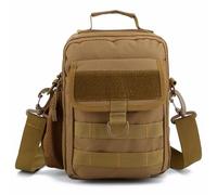 Tattico Molle, Borsa da Esterno Impermeabile, per Campeggio, Viaggi Escursionismo Trekking Caccia Borse Tracolla Messaggero Pesca Zaino(Khaki)
