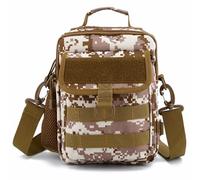 Tattico Molle, Borsa da Esterno Impermeabile, per Campeggio, Viaggi Escursionismo Trekking Caccia Borse Tracolla Messaggero Pesca Zaino(Desert Digital)