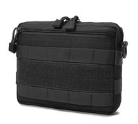 Tattico Molle Pouch Militare Gear Tool Pack Outdoor Emergenza Medical Bag per Gilet Zaino Caccia Accessorio Borsa (Black)