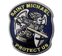 Tattico San Michele proteggici Militare moderno con Fissaggio Chiusura a uncino e asola Ricamata Toppa