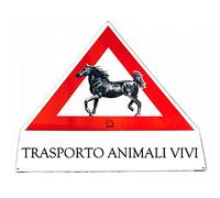 Tattini Cartello per Trasporto Animali Vivi in Plastica, Funzionale