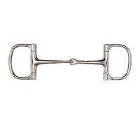 Tattini filetto a D snodato cavalli imboccatura fina mm15 anelli acciao inox
