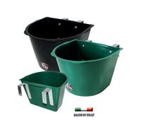 Mangiatoia portatile con staffe in metallo e tappo di scarico 16 lt Tattini