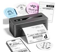 TATTMUSE Stampante Etichette Spedizione, Stampante Termica Etichette Adesive 4x6 Adatto per Pacchi e Piccole Imprese, Compatibile con Amazon, eBay, Shopify, UPS, Supporta iOS, Android, Windows e Mac