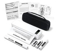 TATTMUSE Stampante Portatile A4 Kit, Stampante Termica Compatibile Connessione B
