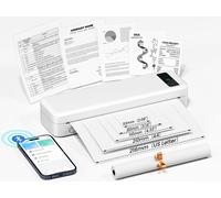 TATTMUSE Stampante Portatile A4, Stampante Termica Compatibile con iPhone/PC, Sm