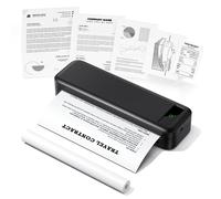 TATTMUSE Stampante Portatile A4, Stampante Termica Compatibile con iPhone/PC/USB