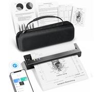 TATTMUSE Stampante Termica A4 Kit Supporta il formato A4/A5/B5, Bluetooth, Apprendimento, Stampante Portatile compatibile con Telefono, Stampante da viaggio,Monocromatica solo