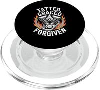 Tatto Graced Forgiven Cristiano Motociclista PopSockets PopGrip per MagSafe