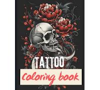 Tattoo: Adult coloring book 103 pages