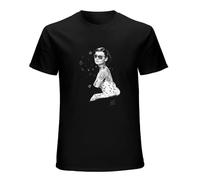 Tattoo Audrey HC Hate Couture T-Shirt Hepburn Rockabella Pin Up Star Icon Shirt Men Black M