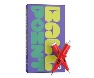 Tattoo Ball Pen Needles, Solong 20 Pcs Ballpoint Pen Cartridge Needles for Dot Drawing Practice on Paper for Beginners EN18-BP-20-RED (Red)