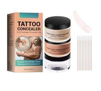 Tattoo Cover Up Makeup, crema correttore impermeabile con copertura completa per cicatrici, lividi e tatuaggi, trucco per il corpo a lunga durata con finitura naturale, copertura della pelle per (1