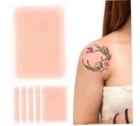 Tattoo Cover Up Tape, Tattoo Tape, 6pcs Waterproof Invisible Ultra Thin Patch, 3.5x5.9 Trucco tagliabile per cicatrici e marchi di nascita, stile 2