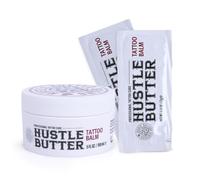 TATTOO HUSTLE BUTTER DELUXE ORIGINAL - Crema vegana post-tatuaggio 150ml + 2 bustine da 7,5g da viaggio - Burro di mango, papaya e karité - Riduce rossori e gonfiori - Favorisce la guarigione