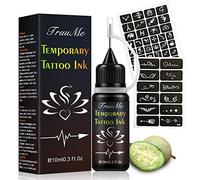 Tattoo Ink, Inchiostro del Tatuaggio, Tatuaggi Temporanei, Jagua Gel, Freehand Ink Tattoo, Temporary Tattoo Ink, Jagua Fruit Gel/Ink con stencil per tatuaggi di design speciale