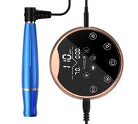 Tattoo Machine and Pen Set Cordless Tattoo Pen Machine Starter Kit for Beginners(Blue)