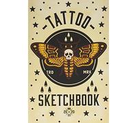 Tattoo Sketch book -Tattoo design and sketch book - Create your own tattoo artwork in this old school American traditional Death's Head Moth tattoo ... ... gift for tattoo artists and apprentices