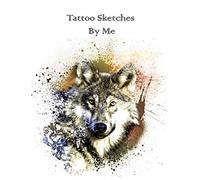 Tattoo Sketches By Me: Large Dotted-Grid Style Tattoo Sketchbook to draw, sketch, or trace all of your awesome tattoo ideas in, great for both aspiring and accomplished artists 8.5 x 11"