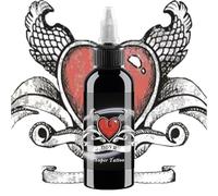 TATTOOI Black Tattoo Ink 1oz Pro Tattoo Ink Super Black 30 ml Pigmento per tatuaggi artisti, Vegan Friendly Pigment Ink Supplies True Black Supplies