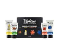 Tattoolicious COMPLETE COMBO - Super Kit 4 in 1 | Cura Mantenimento Protezione Solare Tattoo | FIXER 75ml + RECHARGE 100ml + SUNSCREEN 50+ 75ml + AFTER SUN 100ml | Vegan, Cruelty Free| Made in Italy