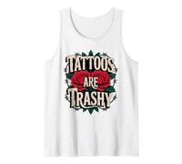 Tattoos Are Trashy Roses Canotta