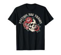 Tattoos Are Trashy - Sarcastic Ink Meme Design Maglietta