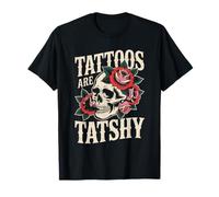 Tattoos Are Trashy - Sarcastic Ink Meme Design Maglietta