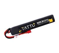 TATTU Batteria LiPo Airsoft Stick da 11,1 V con connettore Deans, 3S 1200 mAh 25C Battery Pack for Airsoft Gun