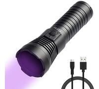 TATTU U3S Torcia UV 365nm Luce Nera Ricaricabile con ZWB2 Filtro 10W Lampada a LED Ultravioletta con cavo di ricarica Micro USB