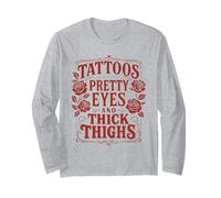 Tatuaggi Belle Occhi E Spesse Cosce Vintage Cool Tattoo Maglia a Manica